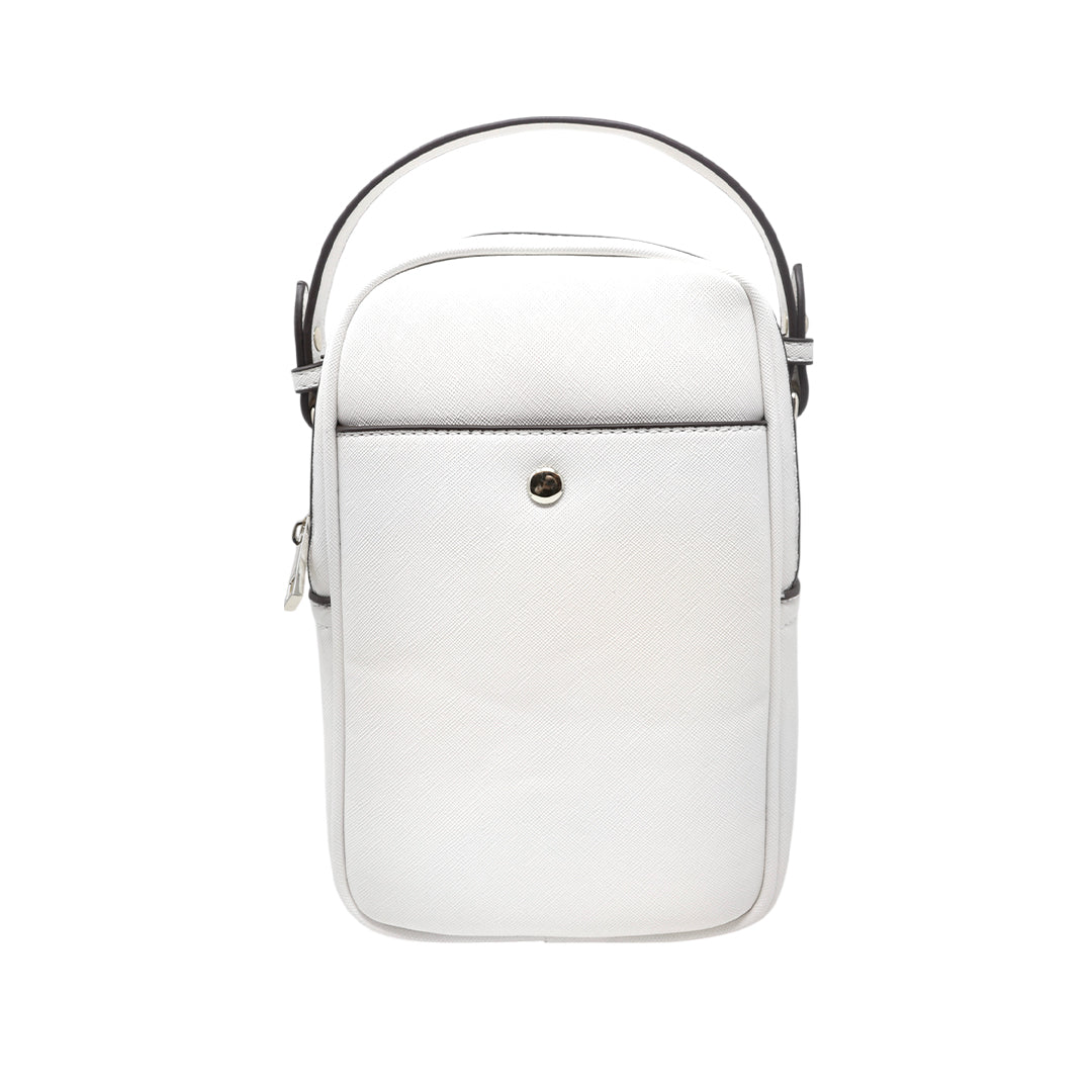 Cartera crossbody Cherry para mujer color blanco