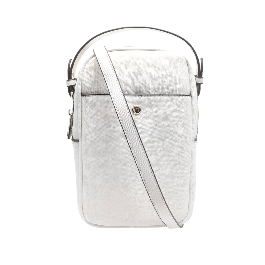 Cartera crossbody Cherry para mujer color blanco