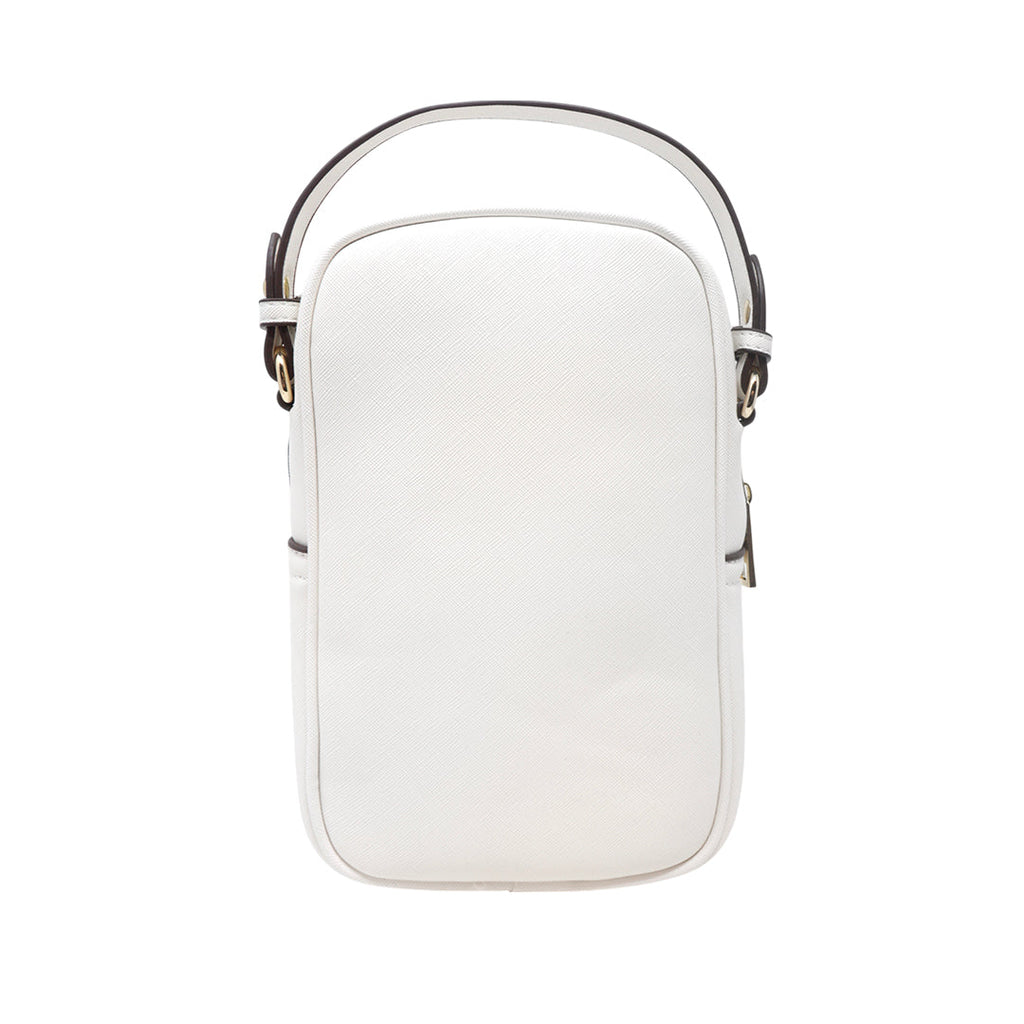 Cartera crossbody Cherry para mujer color blanco