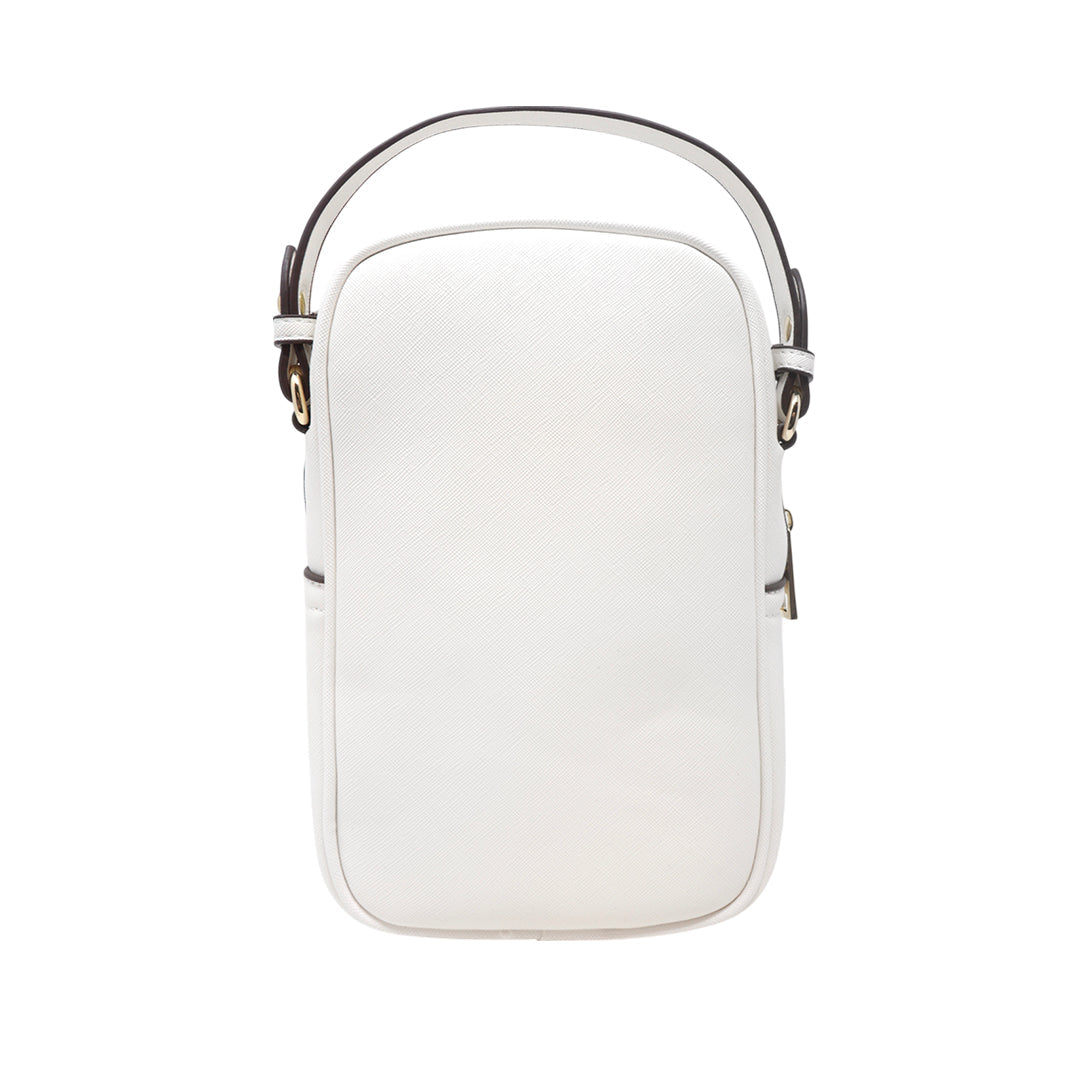 Cartera crossbody Cherry para mujer color blanco