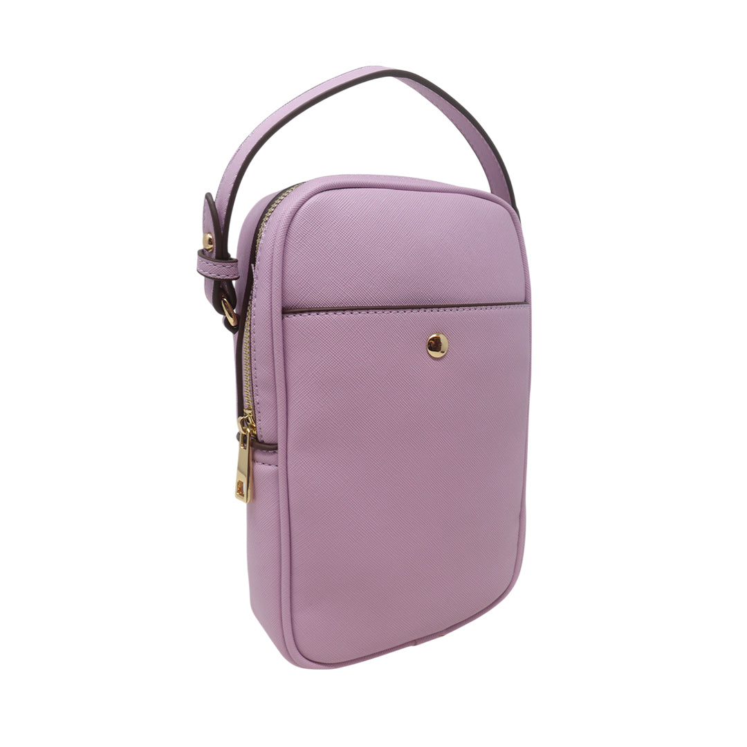 Cartera crossbody Cherry para mujer color morado