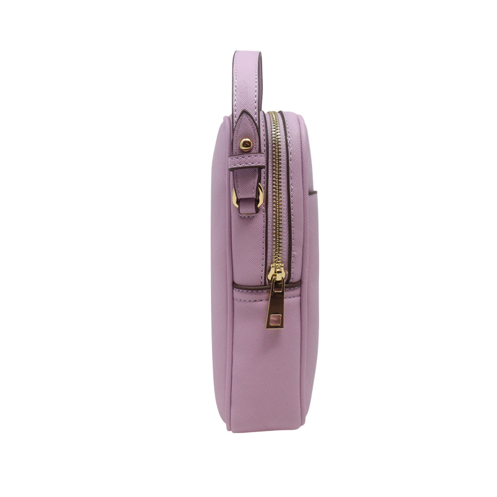 Cartera crossbody Cherry para mujer color morado