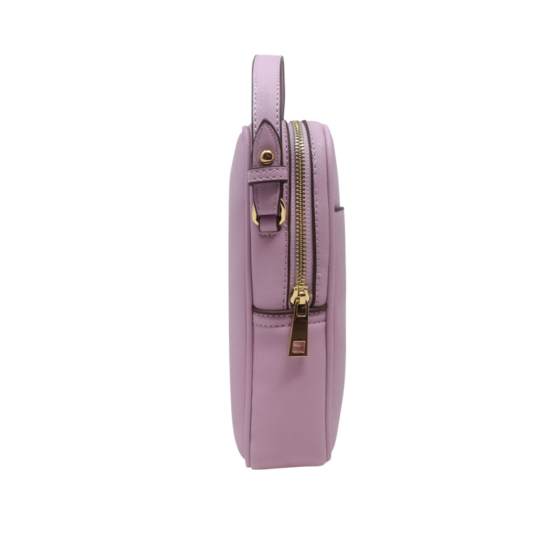 Cartera crossbody Cherry para mujer color morado