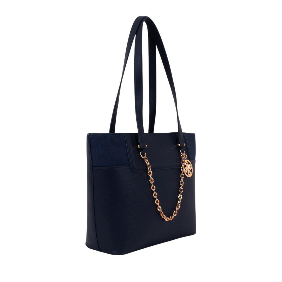 Cartera tote Bobbie para mujer color navy
