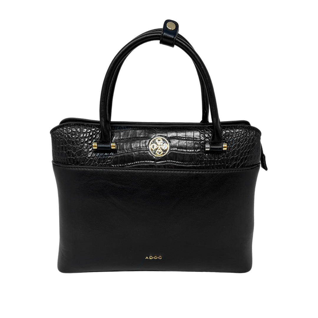 Cartera satchel Cameron para mujer color negro