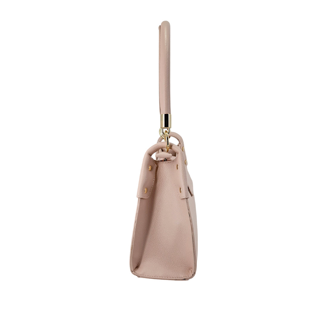 Cartera satchel Ginger para mujer color blush