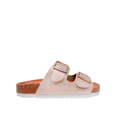 Sandalias flats Beatriz para niña color dorado