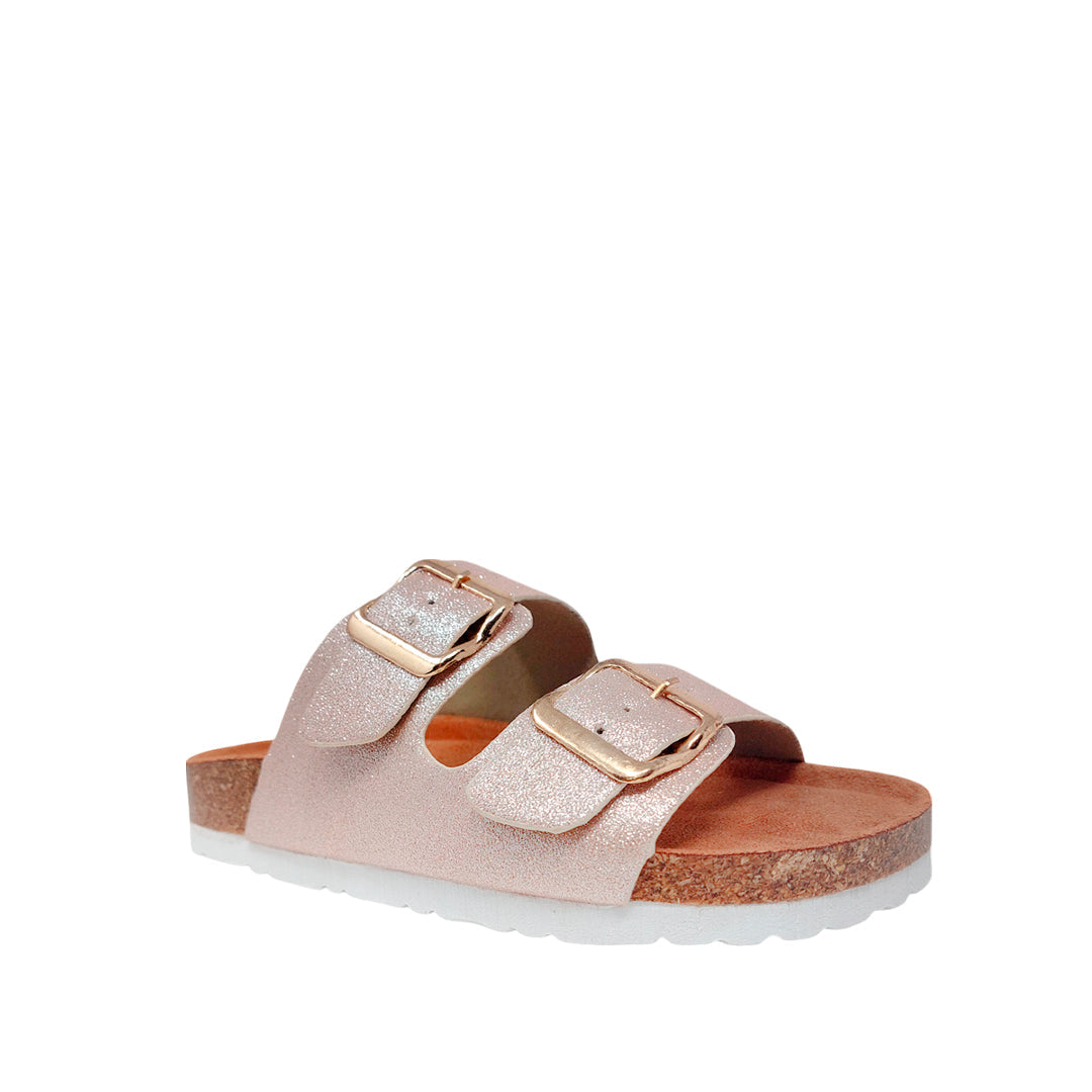 Sandalias flats Beatriz para niña color dorado