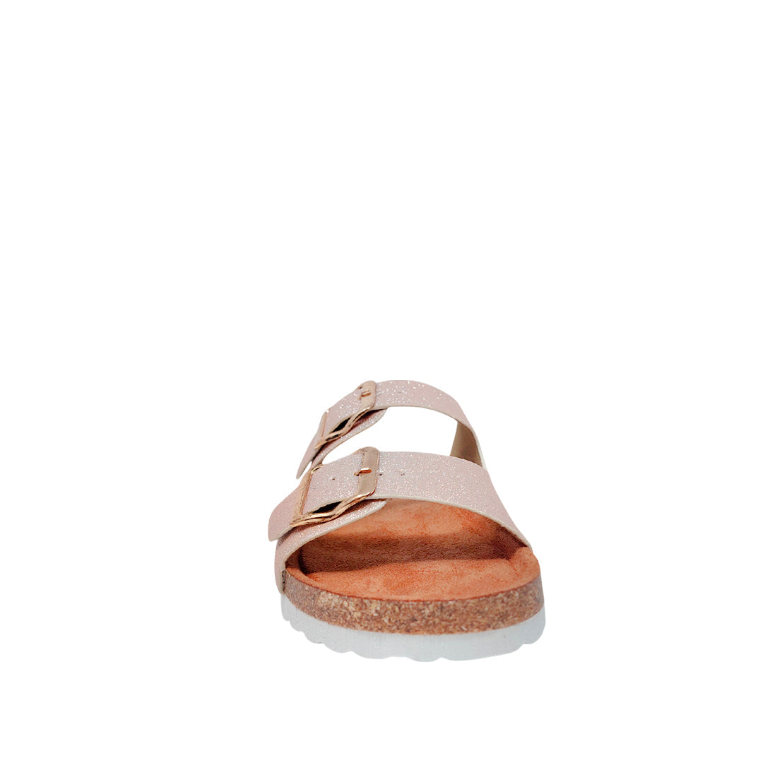 Sandalias flats Beatriz para niña color dorado