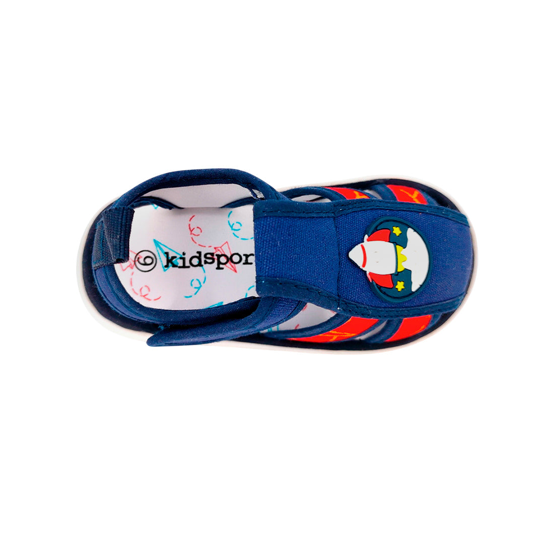 Canvas Marco para niño color denim
