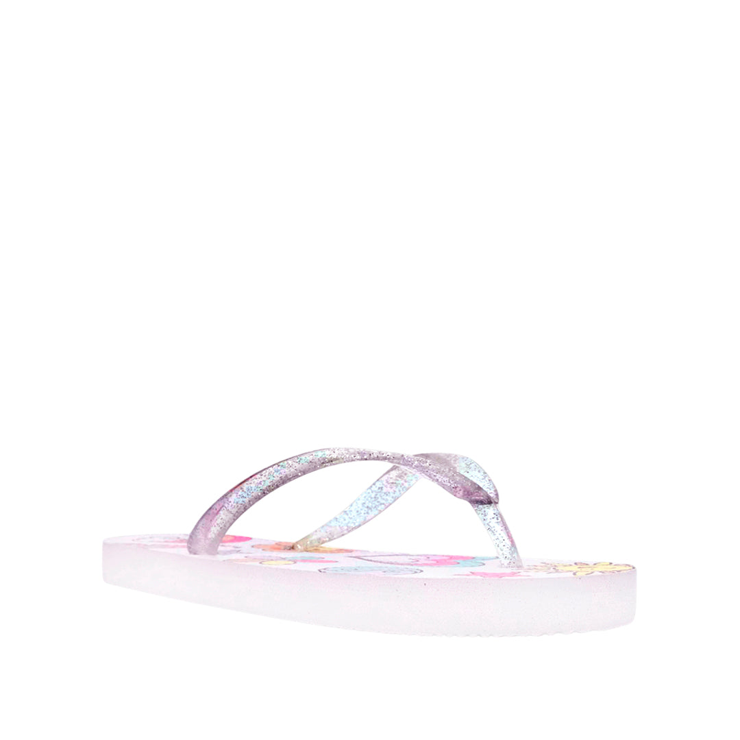 Sandalias flats Carla para niña color blanco