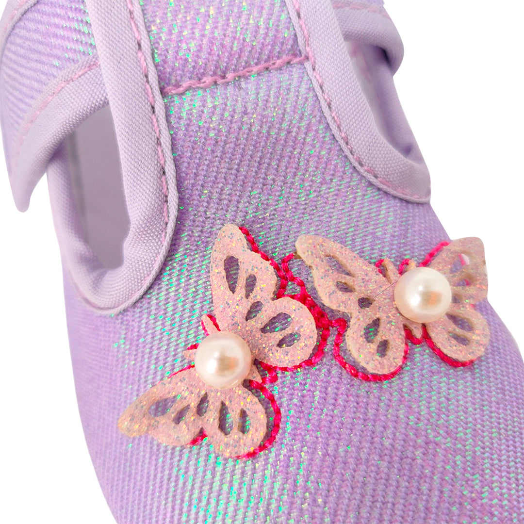 Canvas Mausy para niña color morado