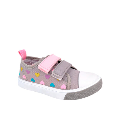 Canvas Sara para niña color gris