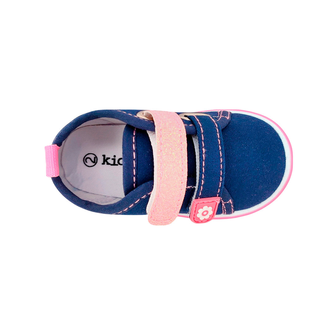 Canvas Sara para niña color navy