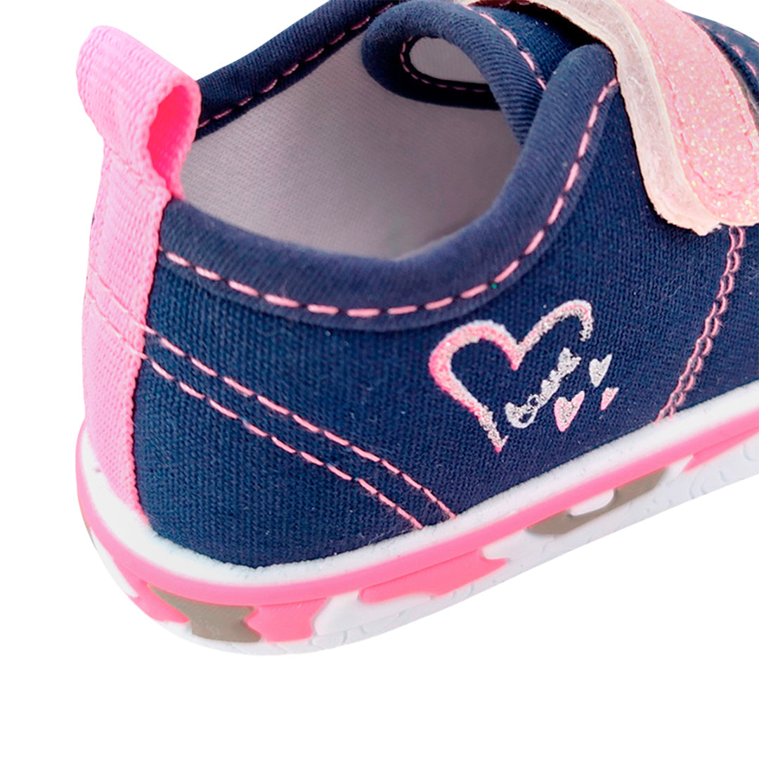 Canvas Sara para niña color navy