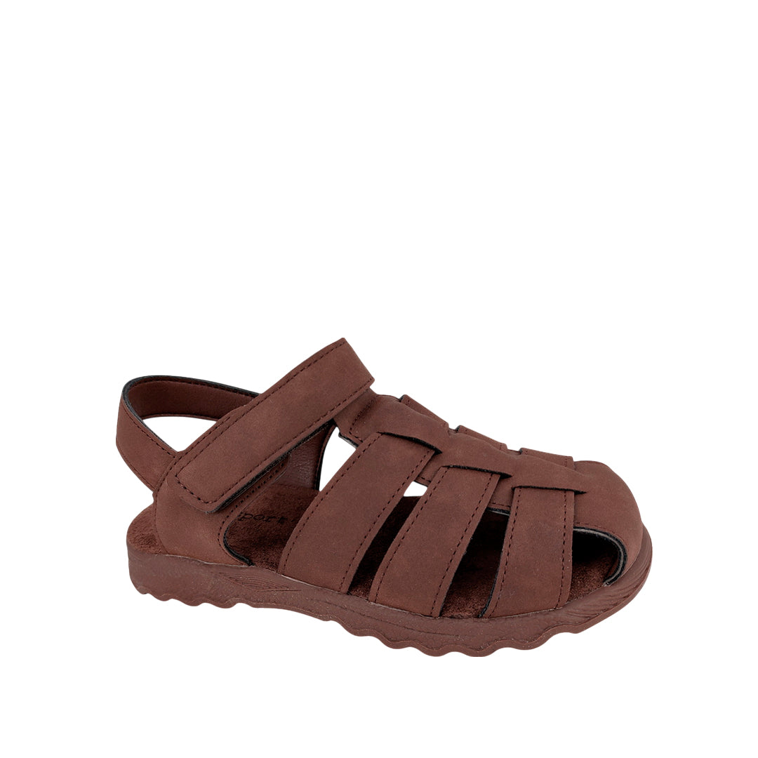 Sandalias slingback Jorge para niño color café