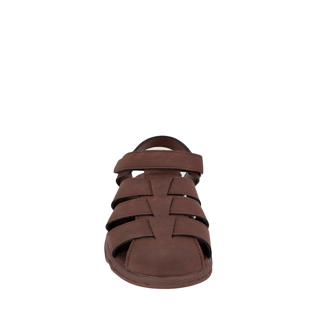 Sandalias slingback Jorge para niño color café