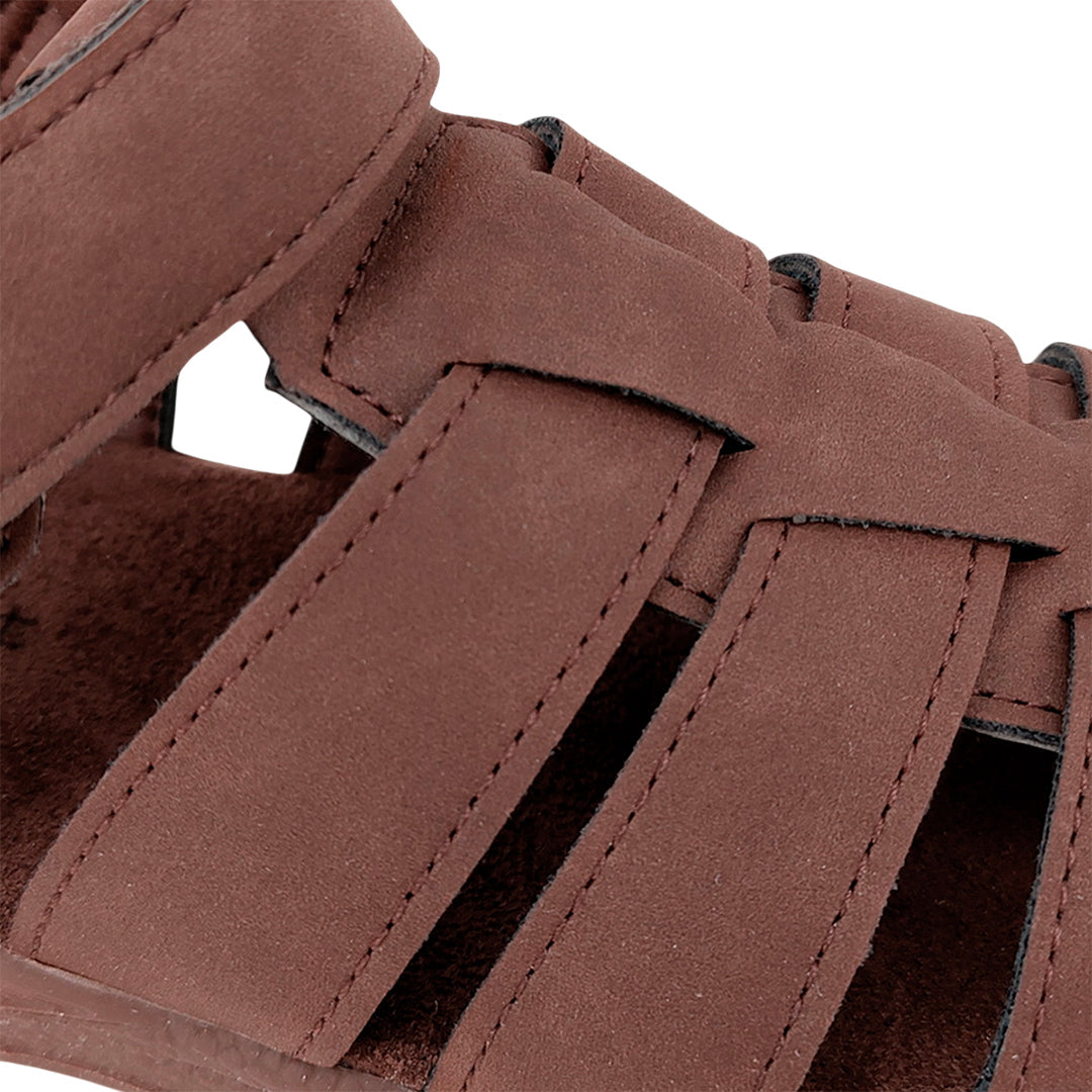 Sandalias slingback Jorge para niño color café