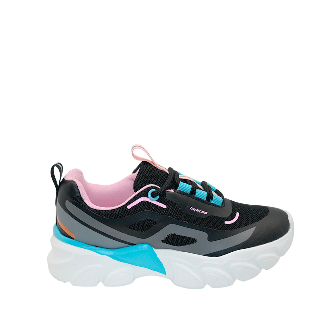 Tennis Sasha para niña color negro