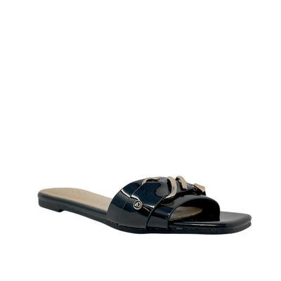 Sandalias slip on Ester para mujer color negro