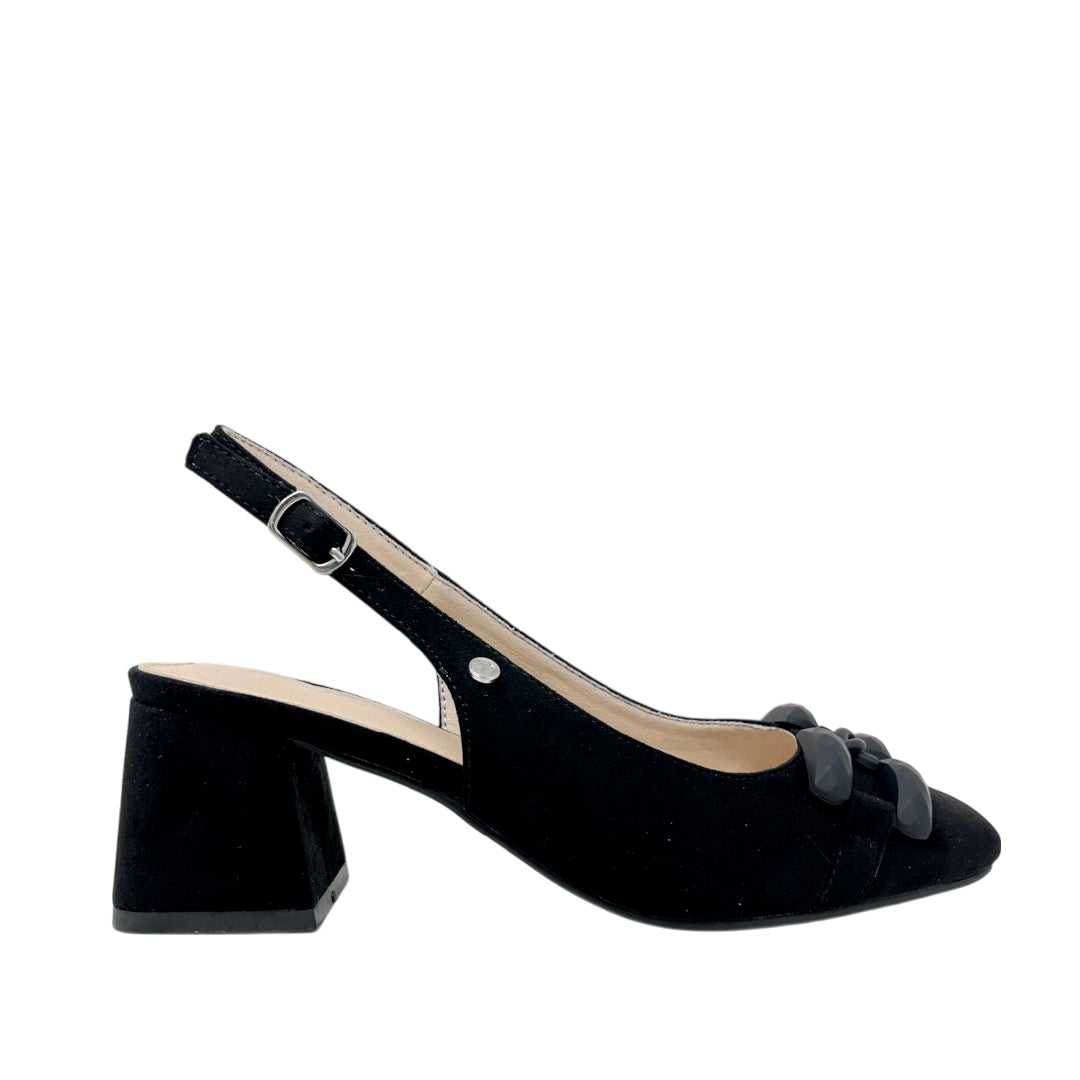 Tacones slingback Annie para mujer color negro
