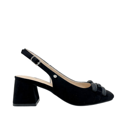 Tacones slingback Annie para mujer color negro