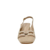 Tacones slingback Annie para mujer color beige