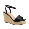Sandalias de cuña Anitta para mujer color negro