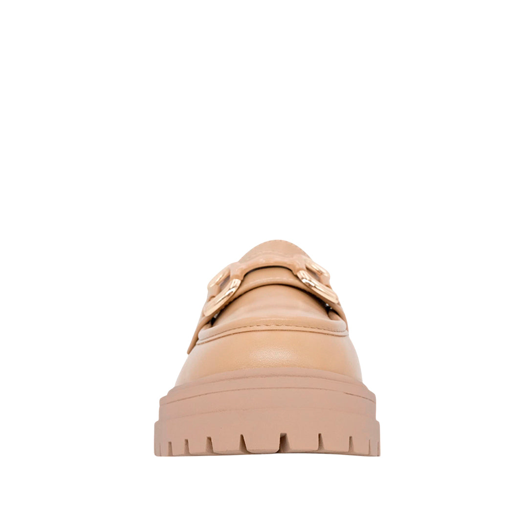 Mocasines Blanca para mujer color taupe