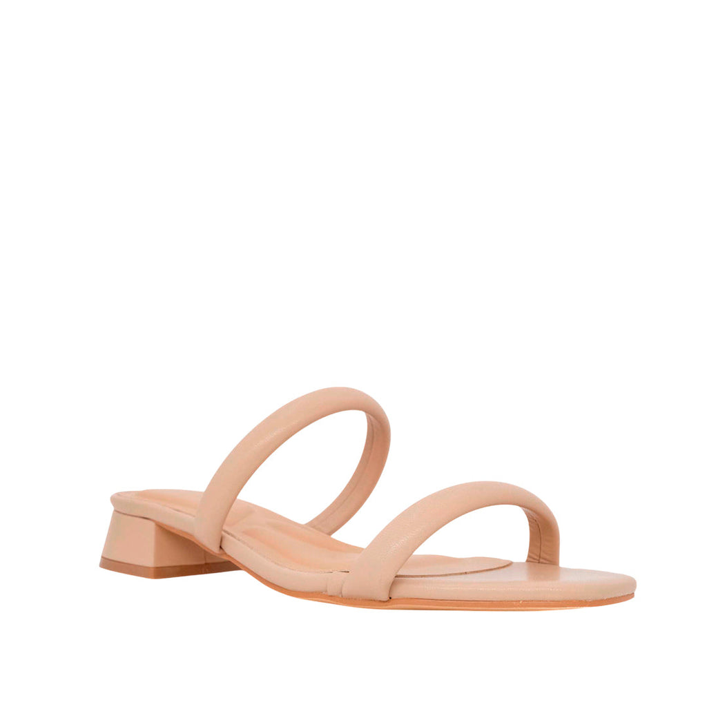 Sandalias de tacón Brie para mujer color nude