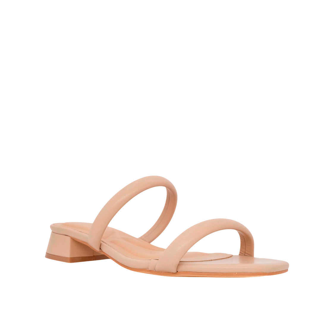 Sandalias de tacón Brie para mujer color nude