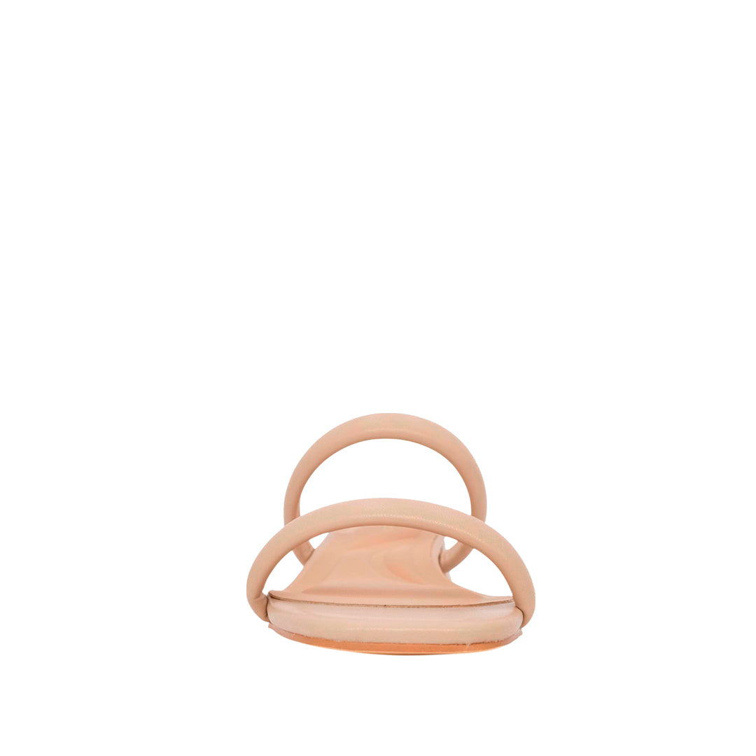 Sandalias de tacón Brie para mujer color nude