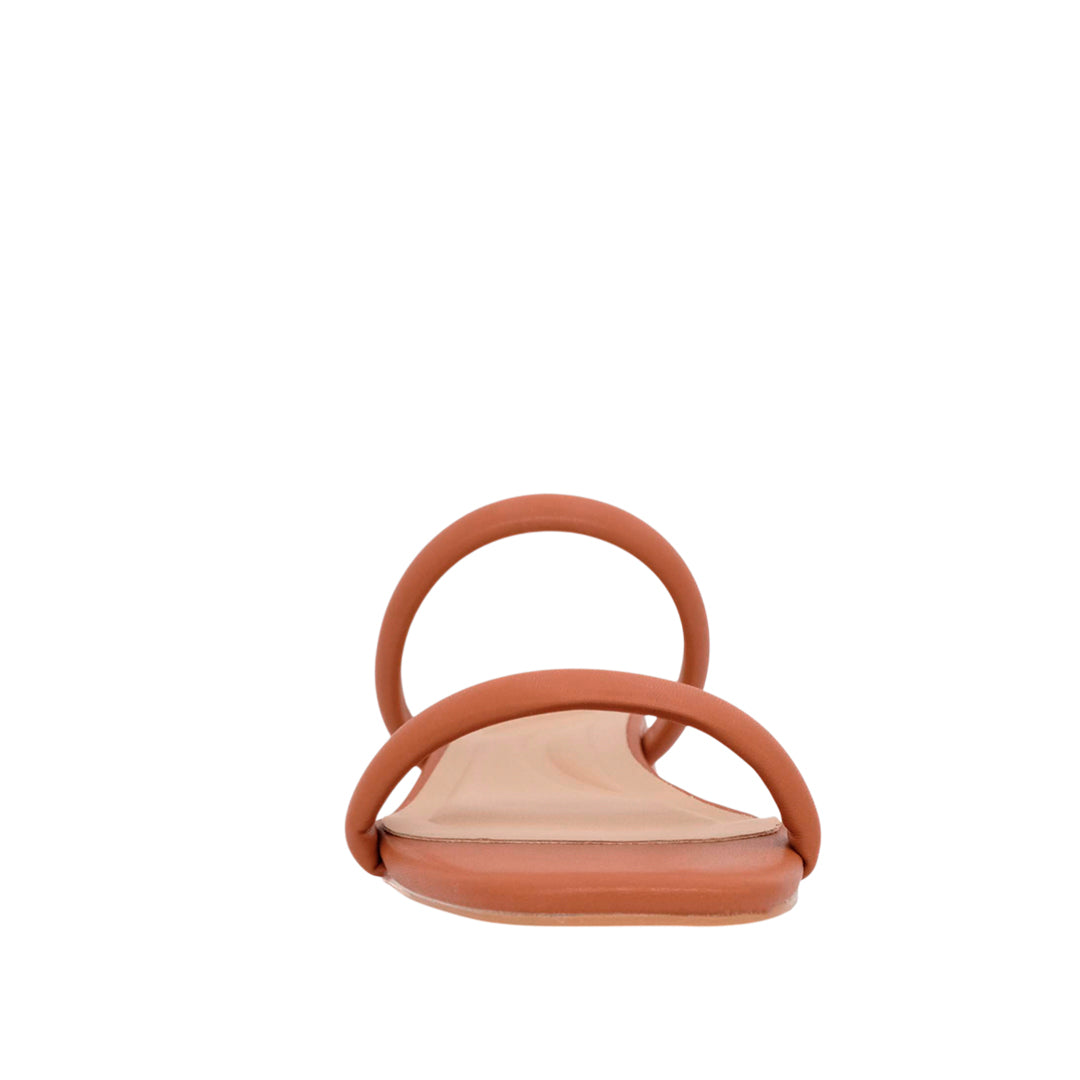 Sandalias de tacón Brie para mujer color tan