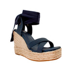 Sandalias de plataforma Lynet para mujer color navy