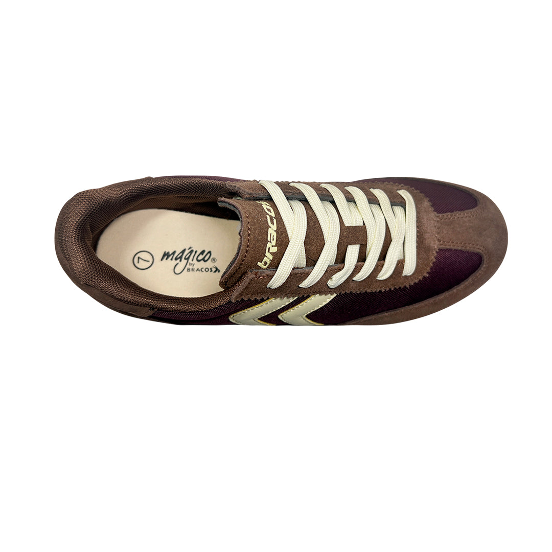 Tennis Yaiza para mujer color vino