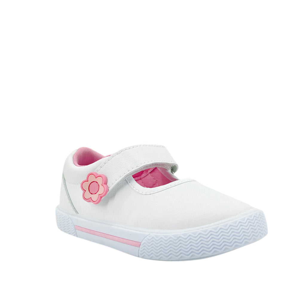 Canvas Fleur para infante color blanco