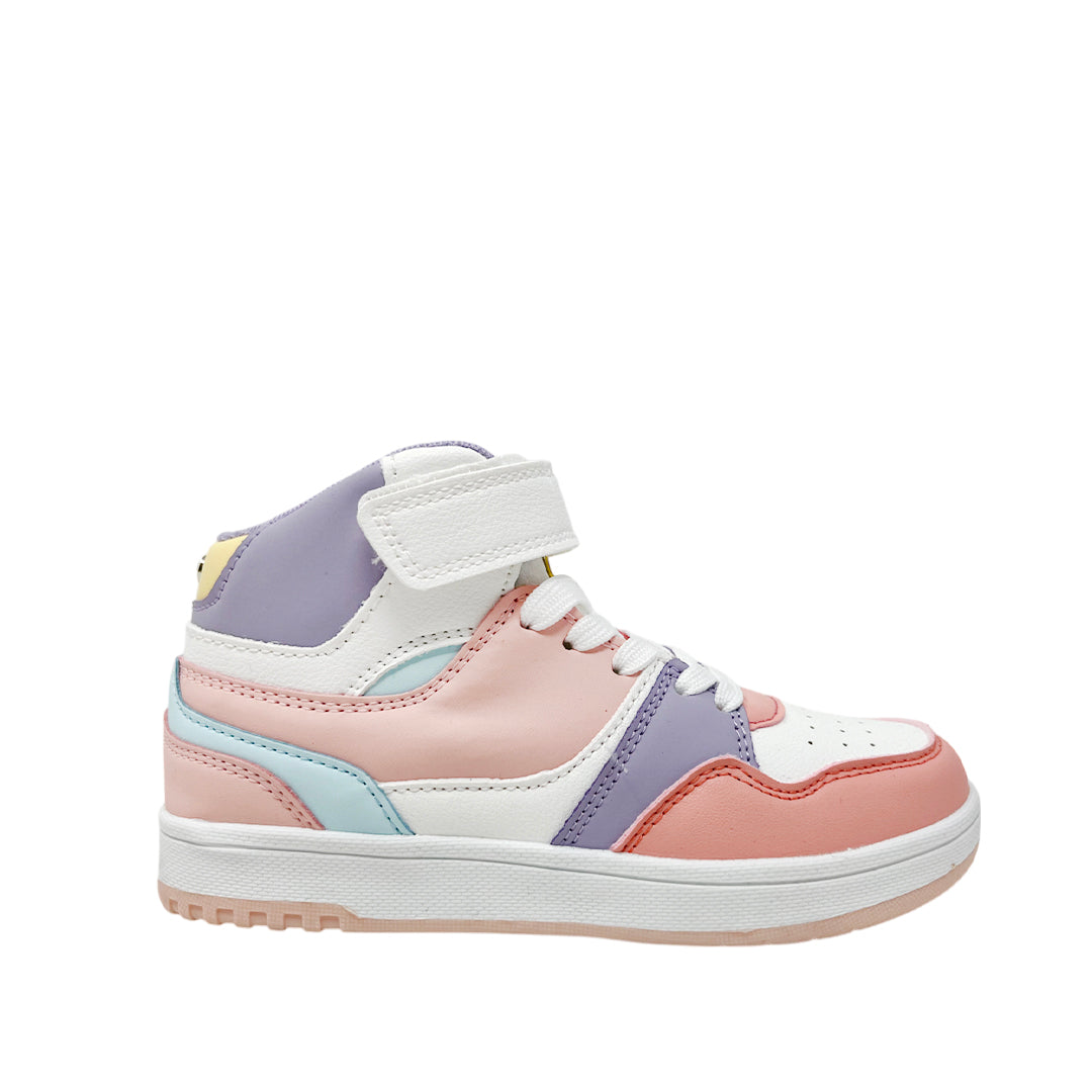 Sneakers tipo botín Alina para niña color blanco