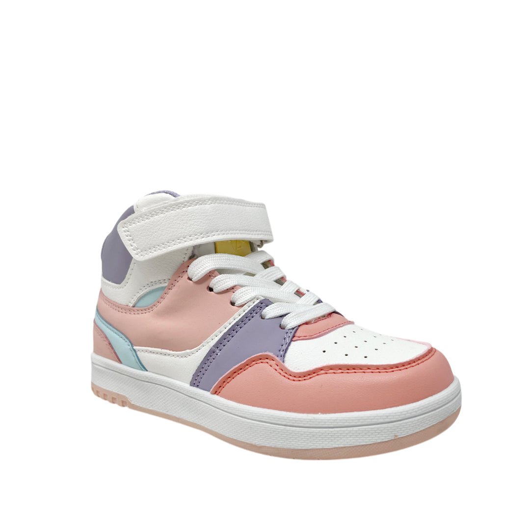 Sneakers tipo botín Alina para niña color blanco