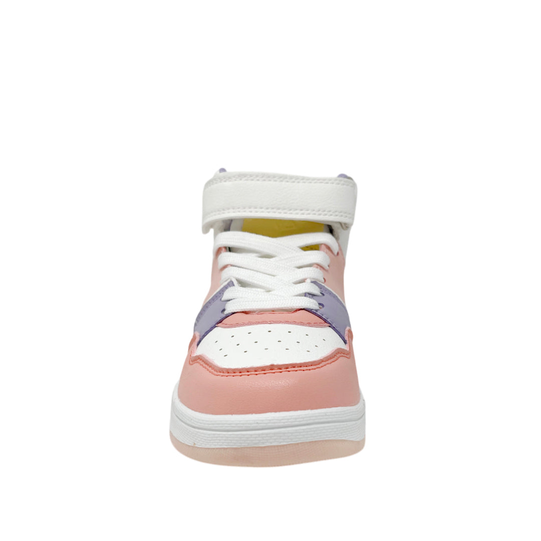 Sneakers tipo botín Alina para niña color blanco