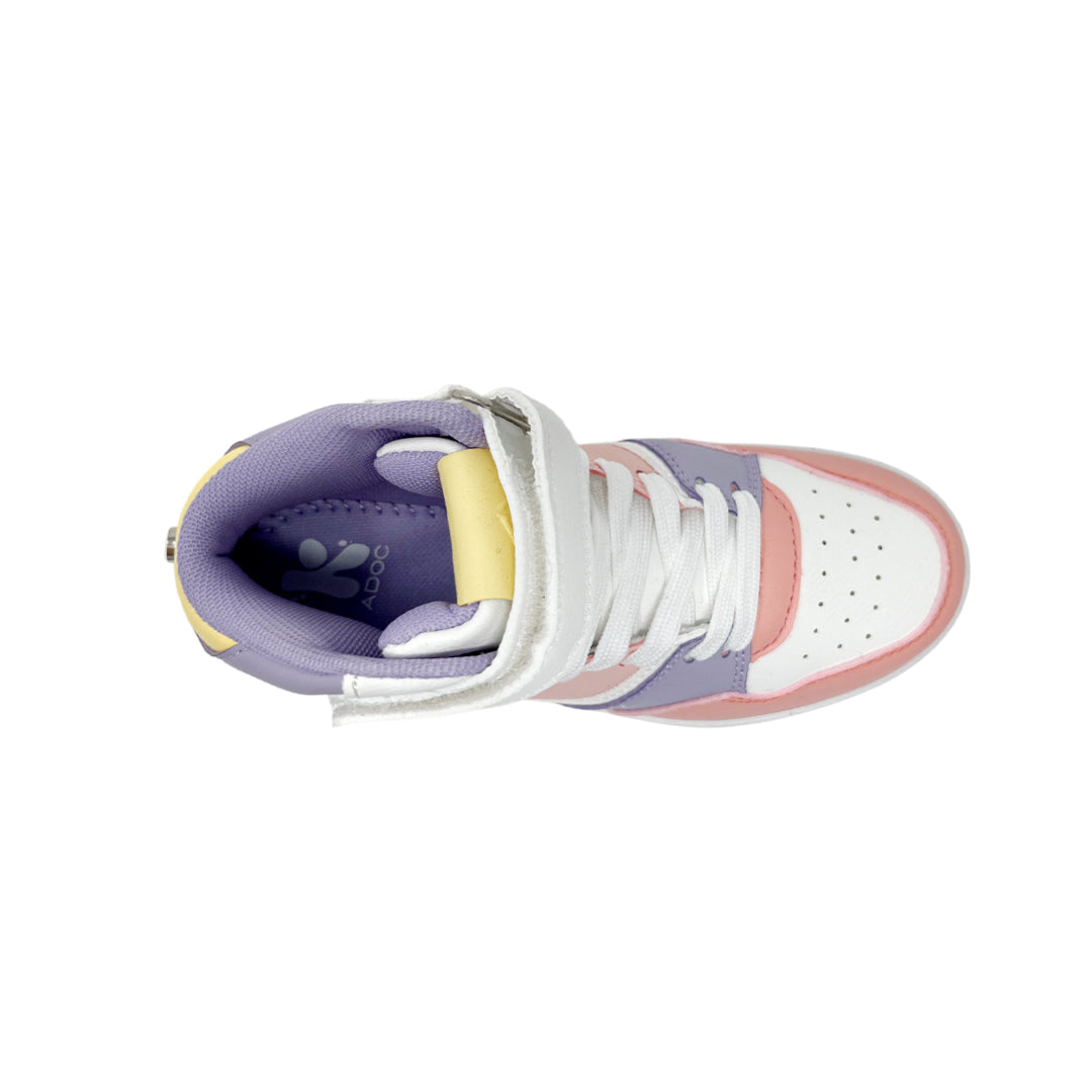 Sneakers tipo botín Alina para niña color blanco