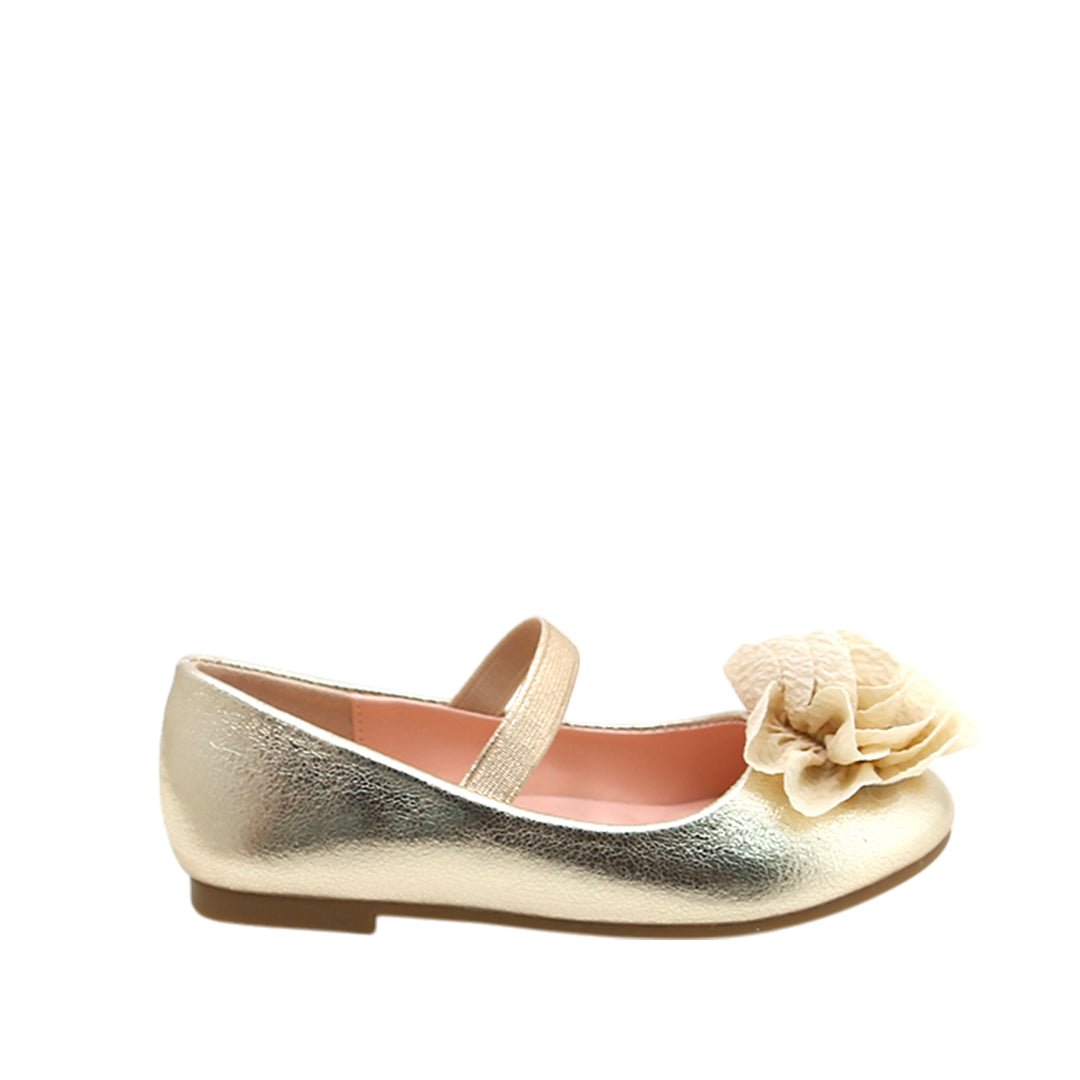 Ballerinas Flore para niña color dorado