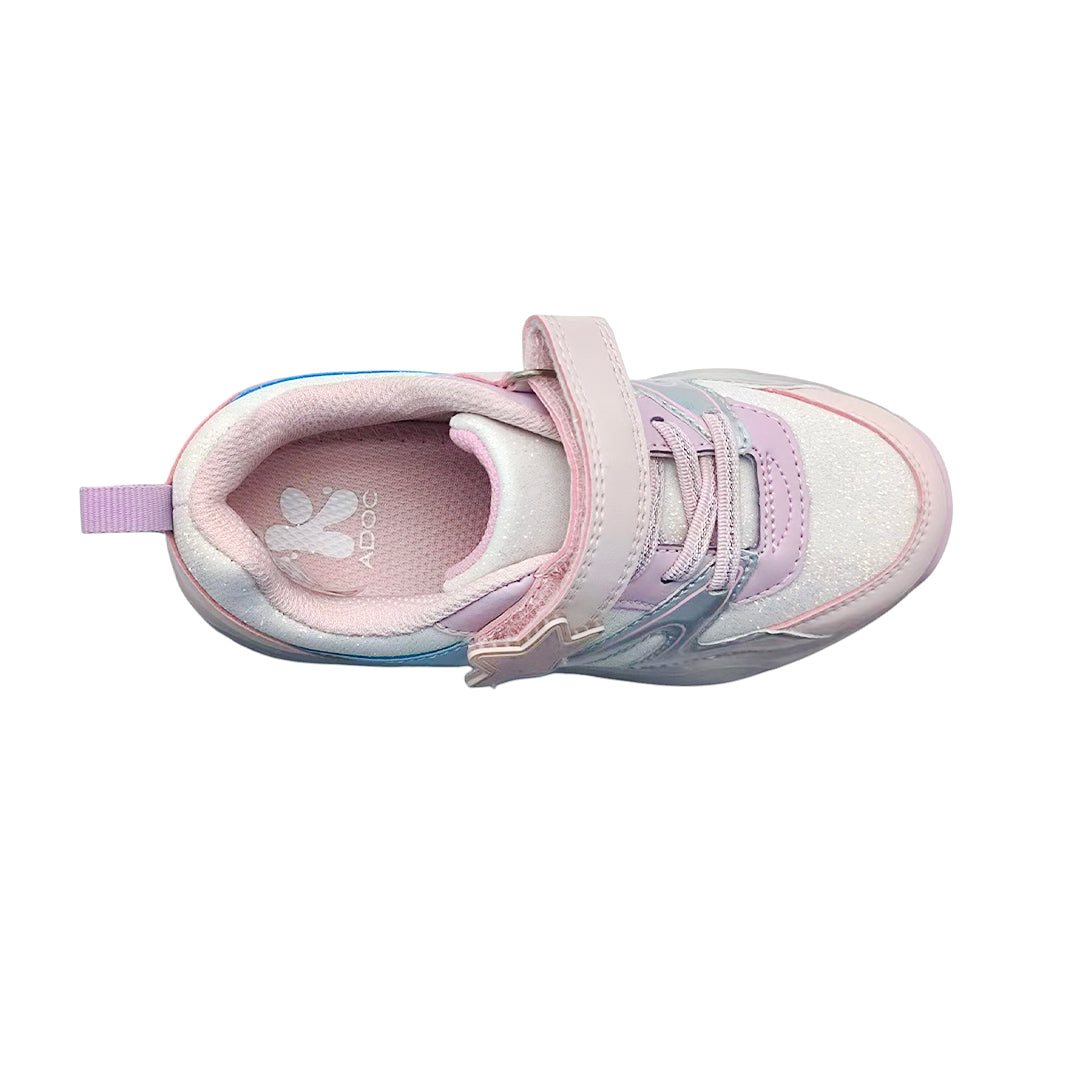 Sneakers con rodos Britt para niña color plateado