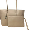 Cartera satchel Odelo para mujer color taupe