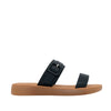 Sandalias flats Pamela negro para mujer