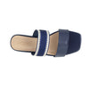 Sandalias flats Edianna para mujer color marino