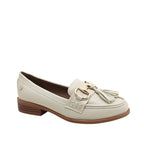 Mocasines Francesca para mujer color hueso