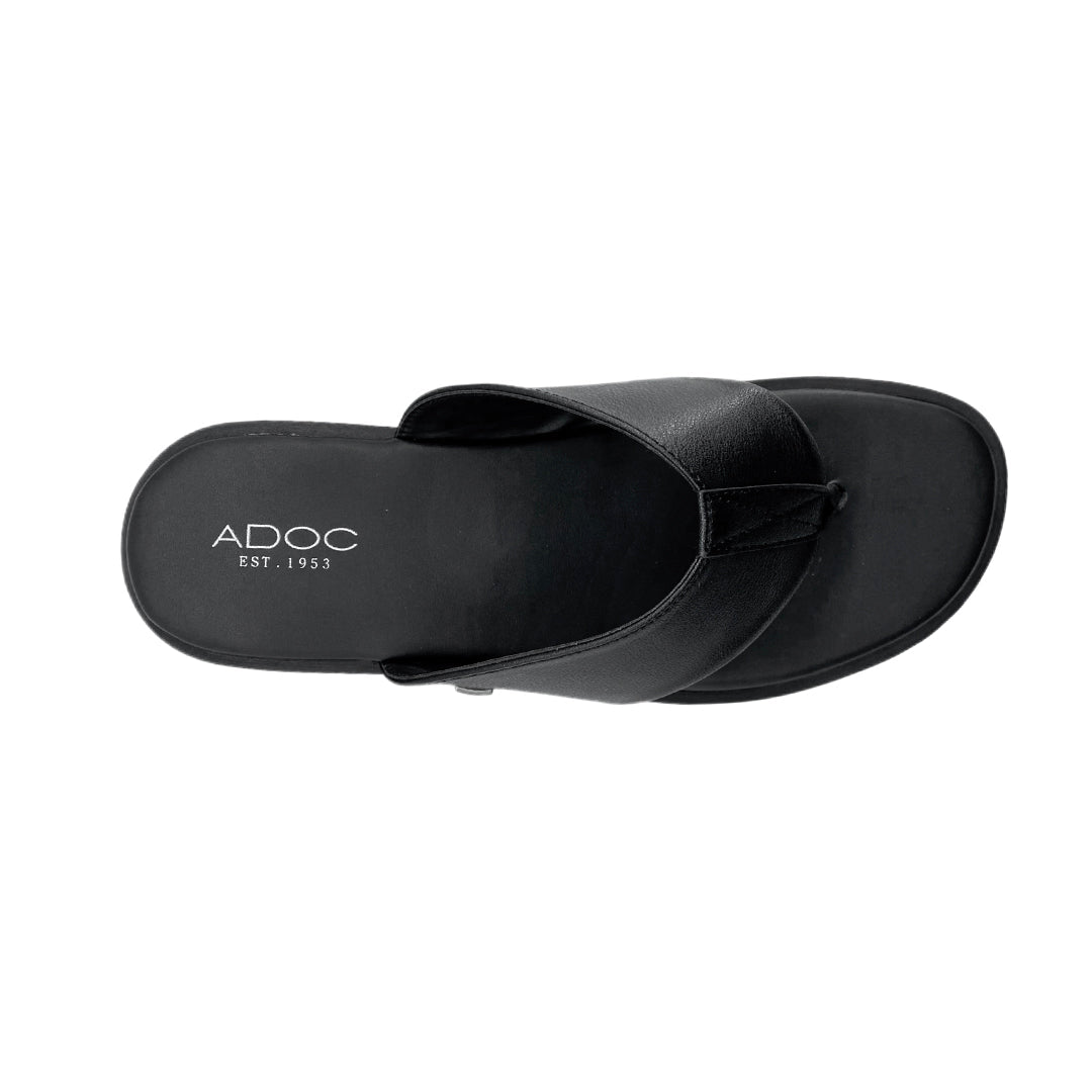 Sandalias slip on Derecke para hombre color negro