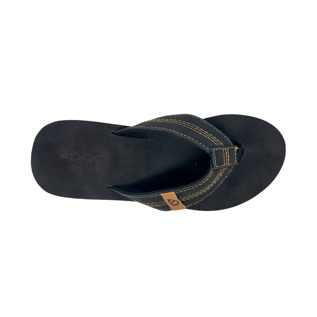 Sandalias slip on Aquiles para hombre color negro