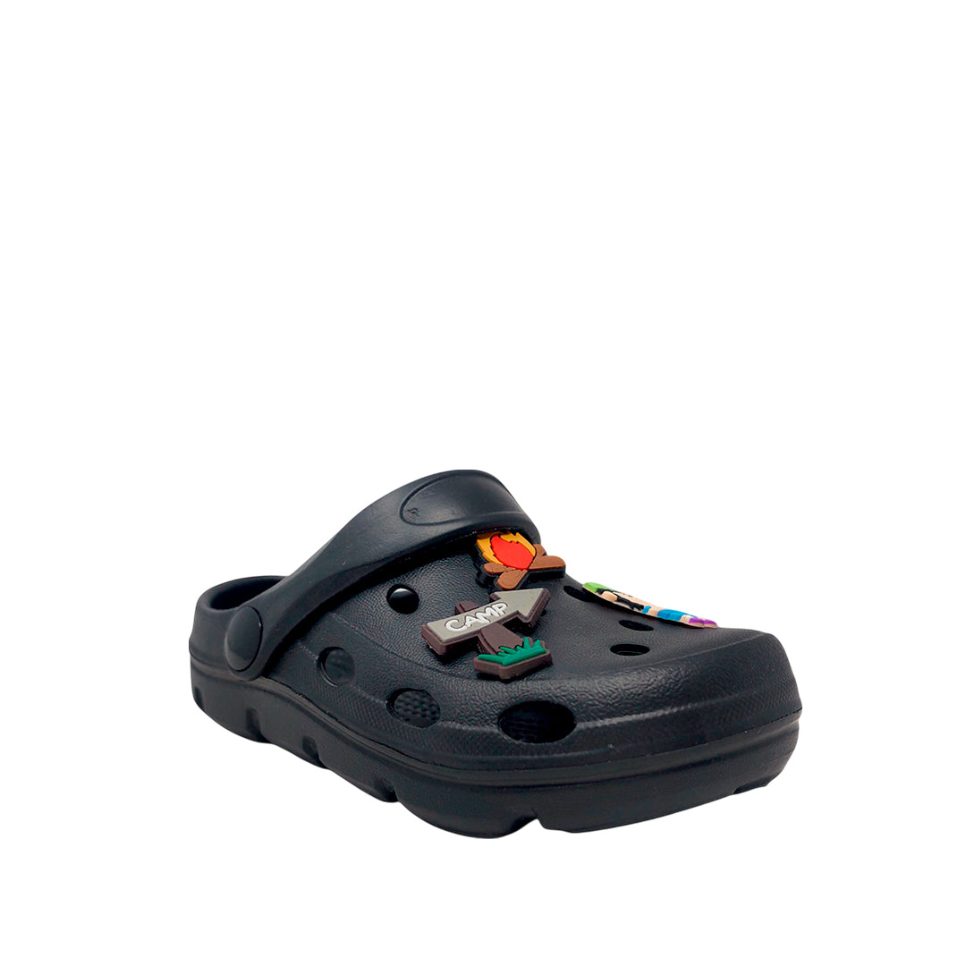 Sandalias slingback Manu para niño color negro