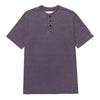 Camisa Polo Burnout Henley para hombre color morado